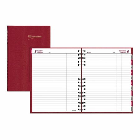 SUPREME SUPPLIES 8 x 10 in. Appointment Book CoilPro Daily Planner, Red SU3752544